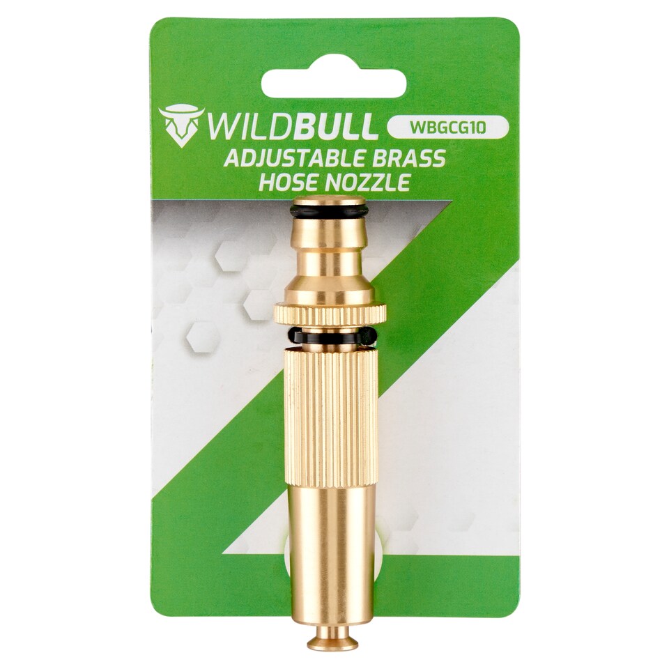 WildBull WBGCG10 Adjustable Brass Hose Nozzle