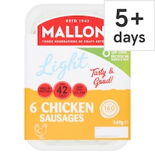 Mallons Low Fat G/ Free Chicken Sausages 240G