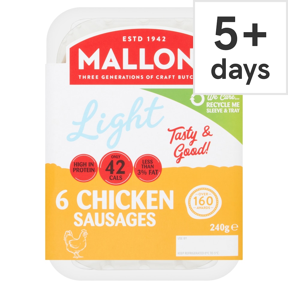 Mallons Low Fat G/ Free Chicken Sausages 240G