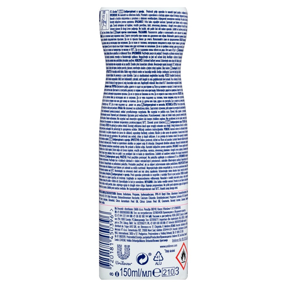 image 1 of Rexona Advanced Protection Bright Bouquet Antiperspirant Spray 150ml