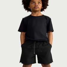 F&F Active Boys Cotton Blend Shorts in Black