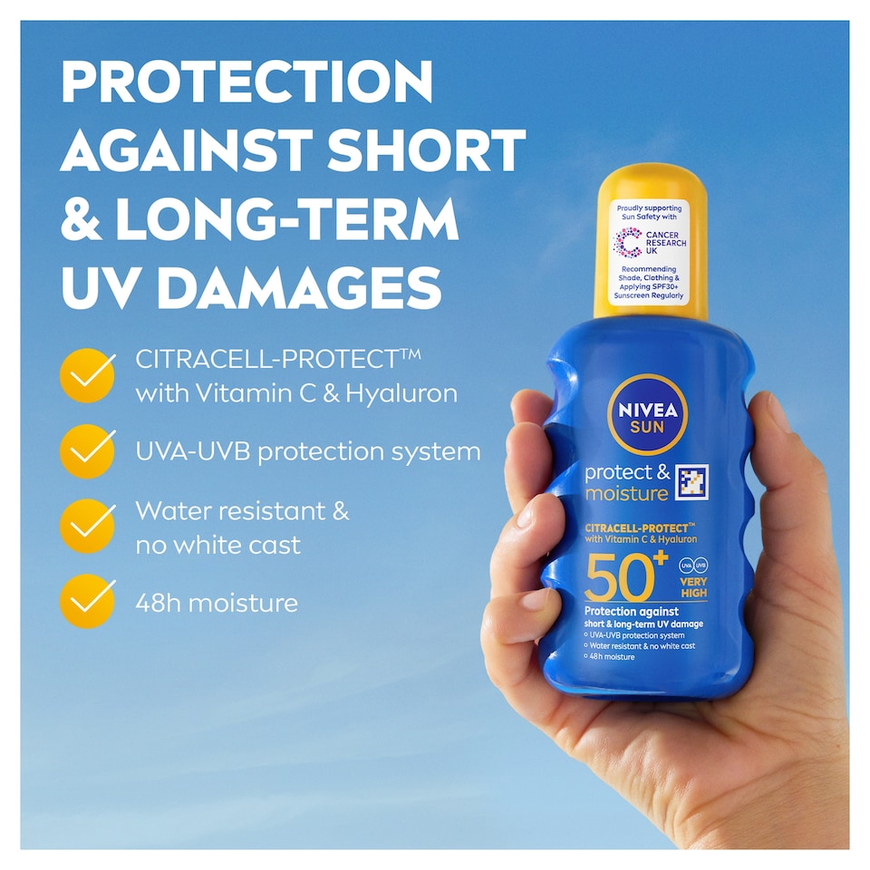 image 1 of NIVEA SUN Protect & Moisture Sun Lotion SPF50+ 200ml