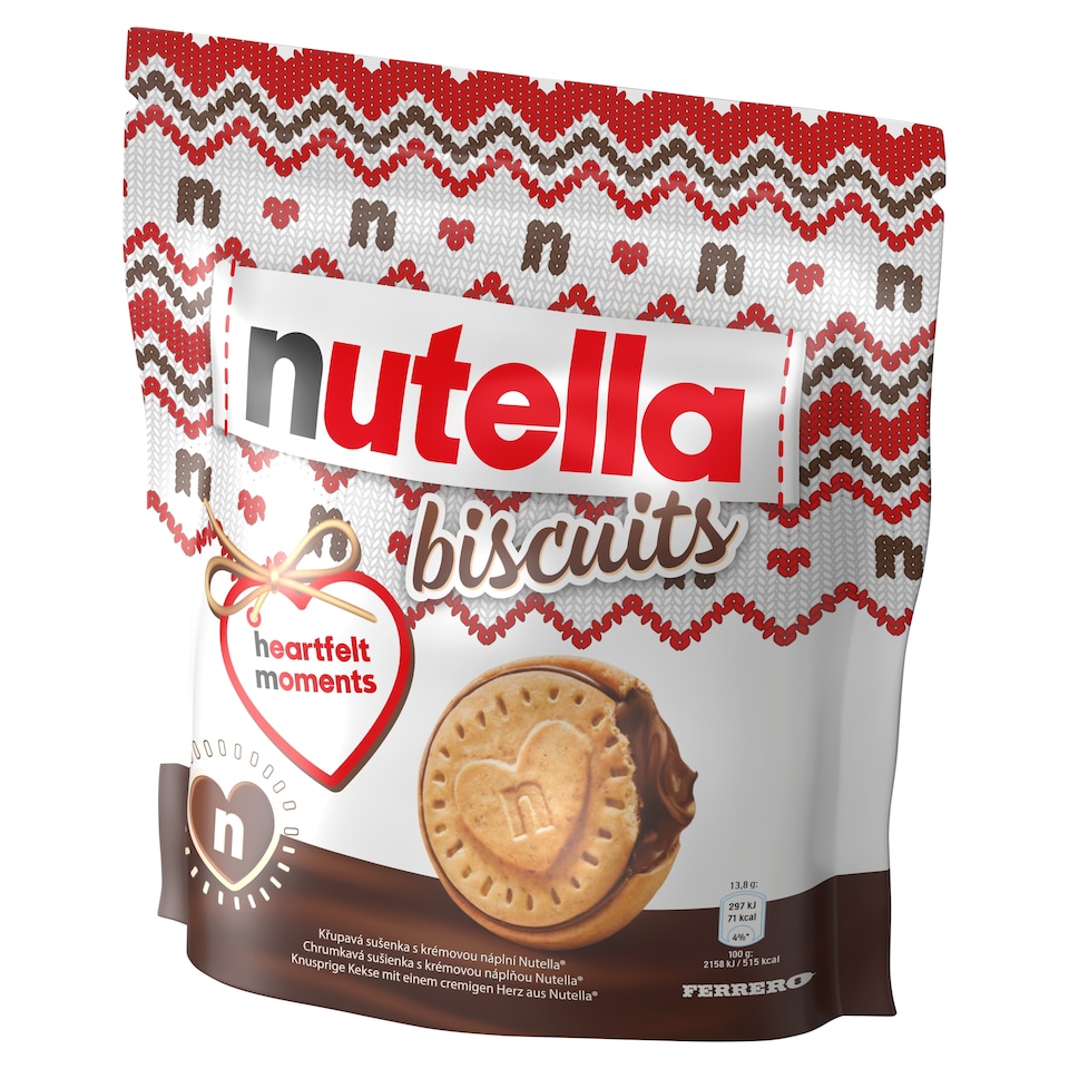 image 1 of Nutella Biscuits Filled with Hazelnut Spread and Cocoa 193g
