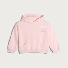 F&F Girls Cotton Rich Feeling Lucky Hoodie in Pink