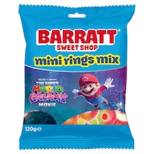 BARRATT THE SUPER MARIO GALAXY MINI RINGS MIX 120G