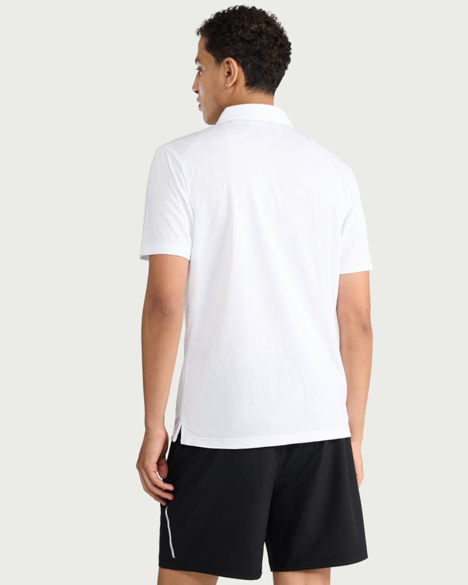 image 1 of F&F Active ULTRAMOVE Short Sleeved Golf Polo Shirt in White