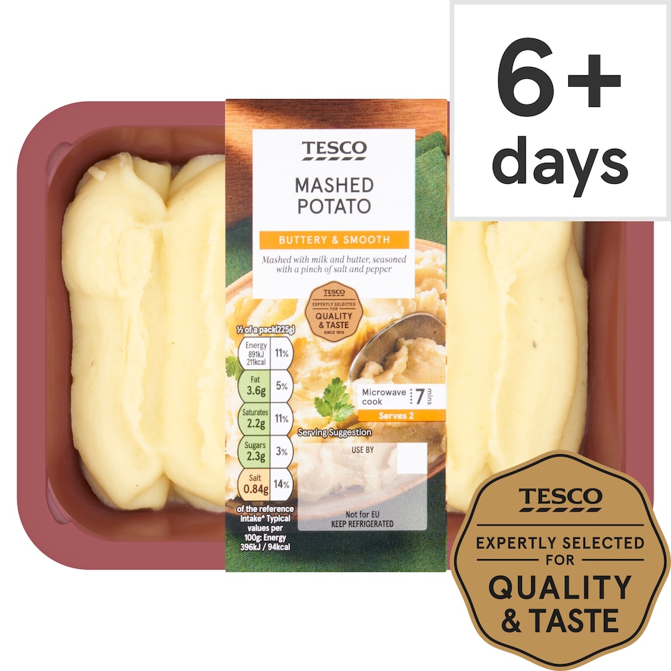 Tesco Mashed Potato 450G