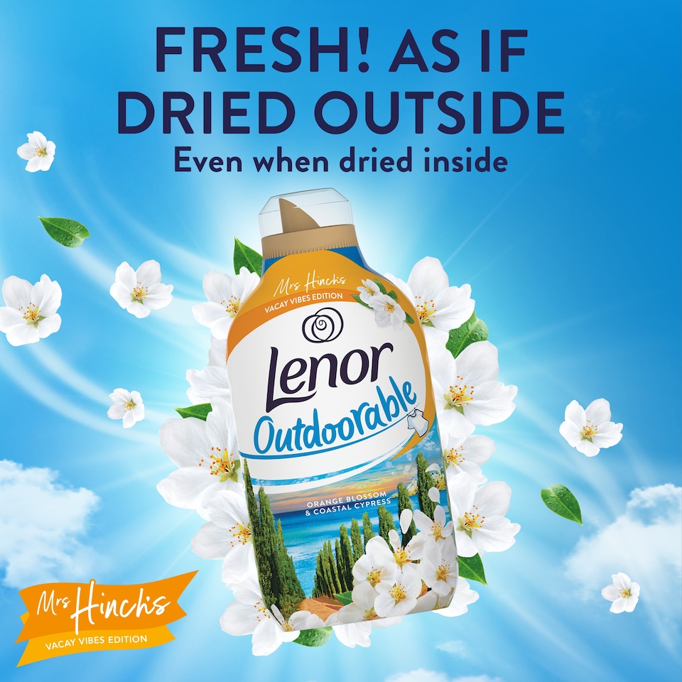image 1 of Lenor Outdoorable Fabric Conditioner Orange Blossom & Coastal Cypress 53w 742ml