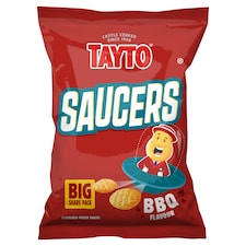 Tayto Saucers BBQ Flavour Potato Snacks 80g