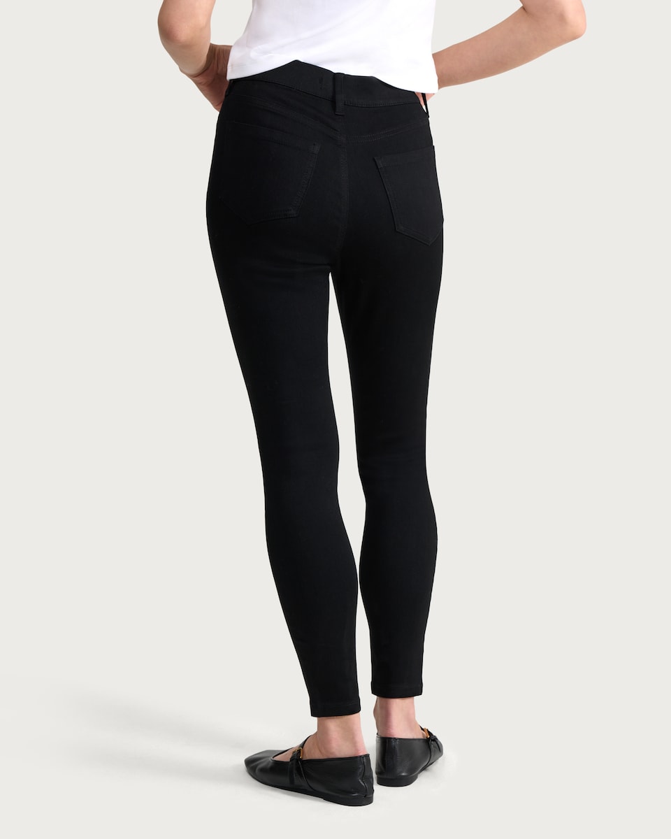 image 1 of F&F High Rise Skinny Fit Jeggings in Black
