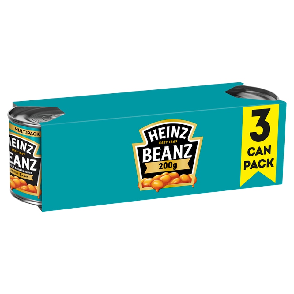 image 1 of Heinz Baked Beans In Tomato Sauce 3 X200g