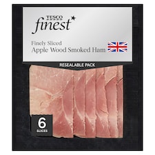 Tesco Finest Smoked Applewood Ham 125G