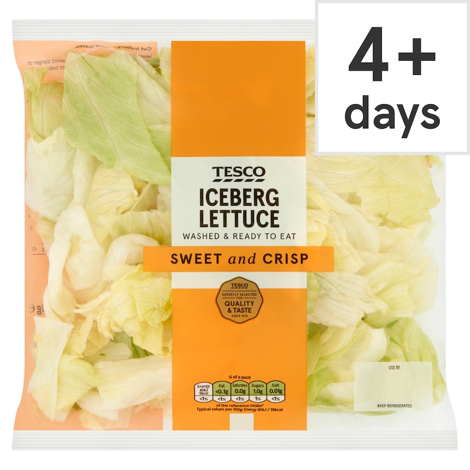 image 1 of Tesco Iceberg Lettuce 200G