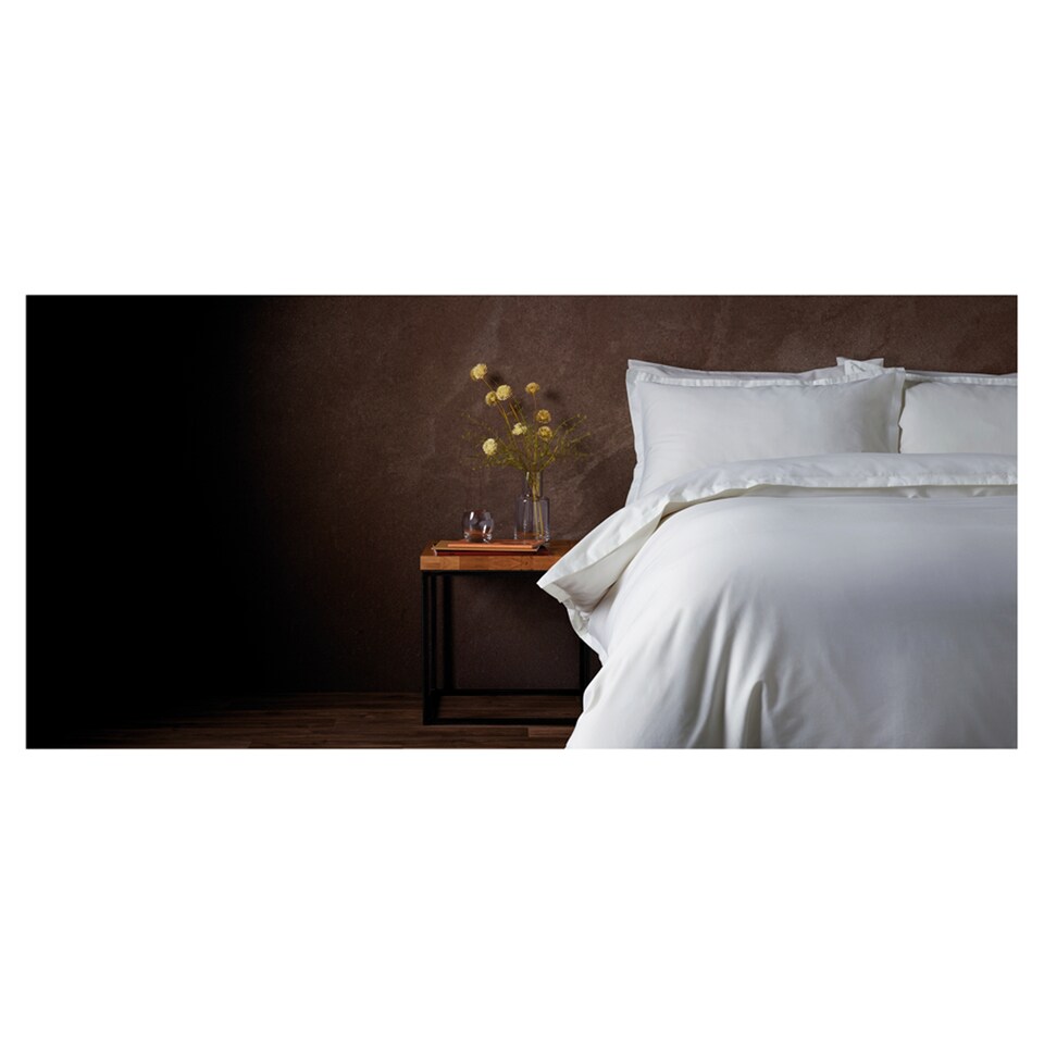 F&F Home Hotel White Oxford Edge Duvet Set Double