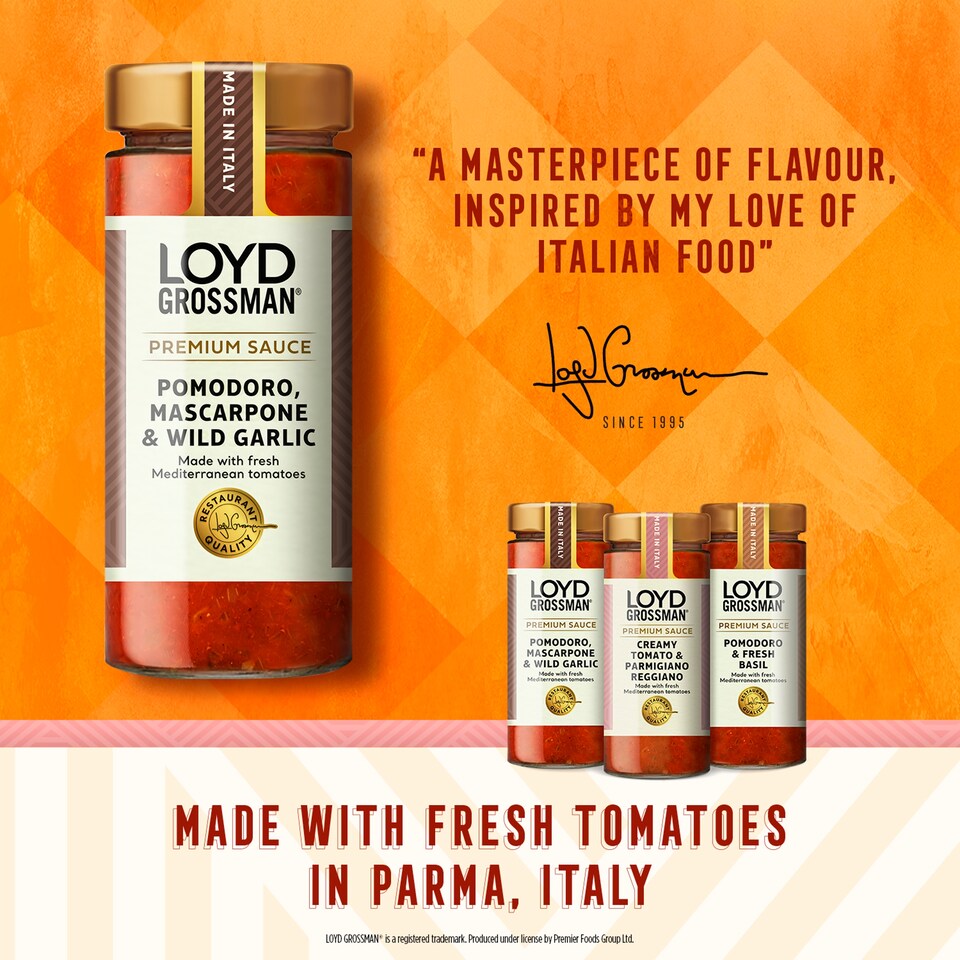 image 1 of Loyd Grossman Pomodoro, Mascarpone & Wild Garlic Pasta Sauce 290g