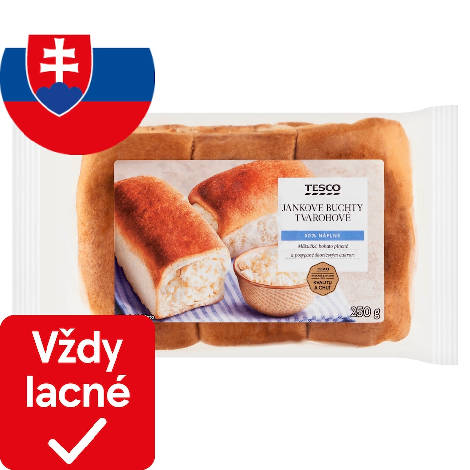 Tesco Jankove buchty tvarohové 250 g