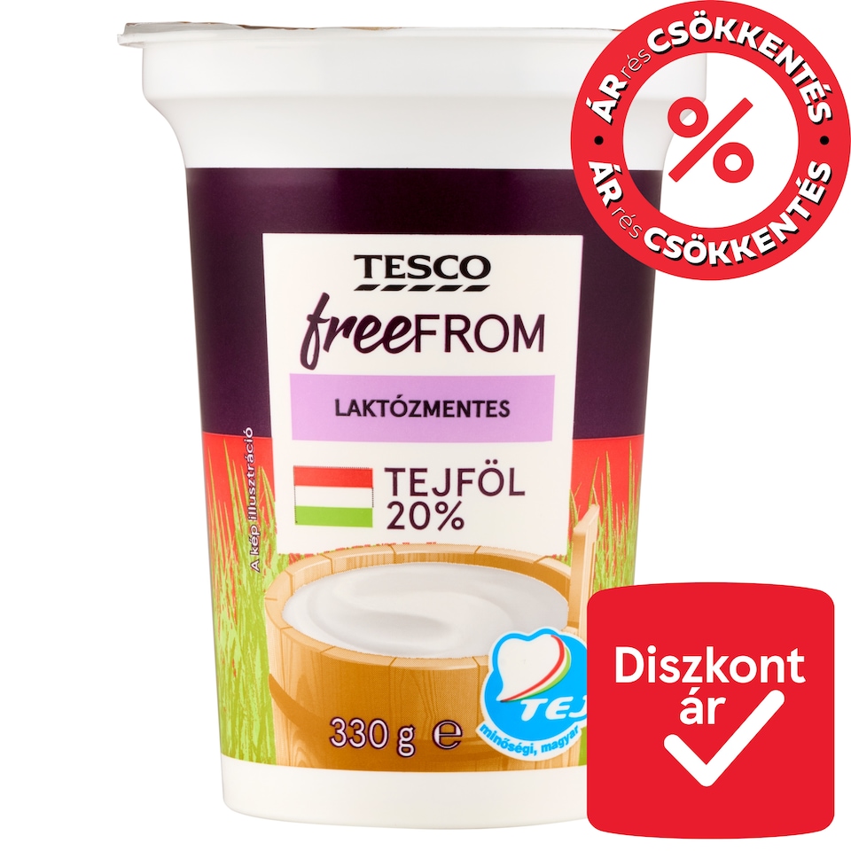 Tesco Free From Lactose Free Sour Cream 20% 330 g