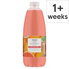 Tesco 100% Pure Squeezed Pink Grapefruit Juice 1 Litre