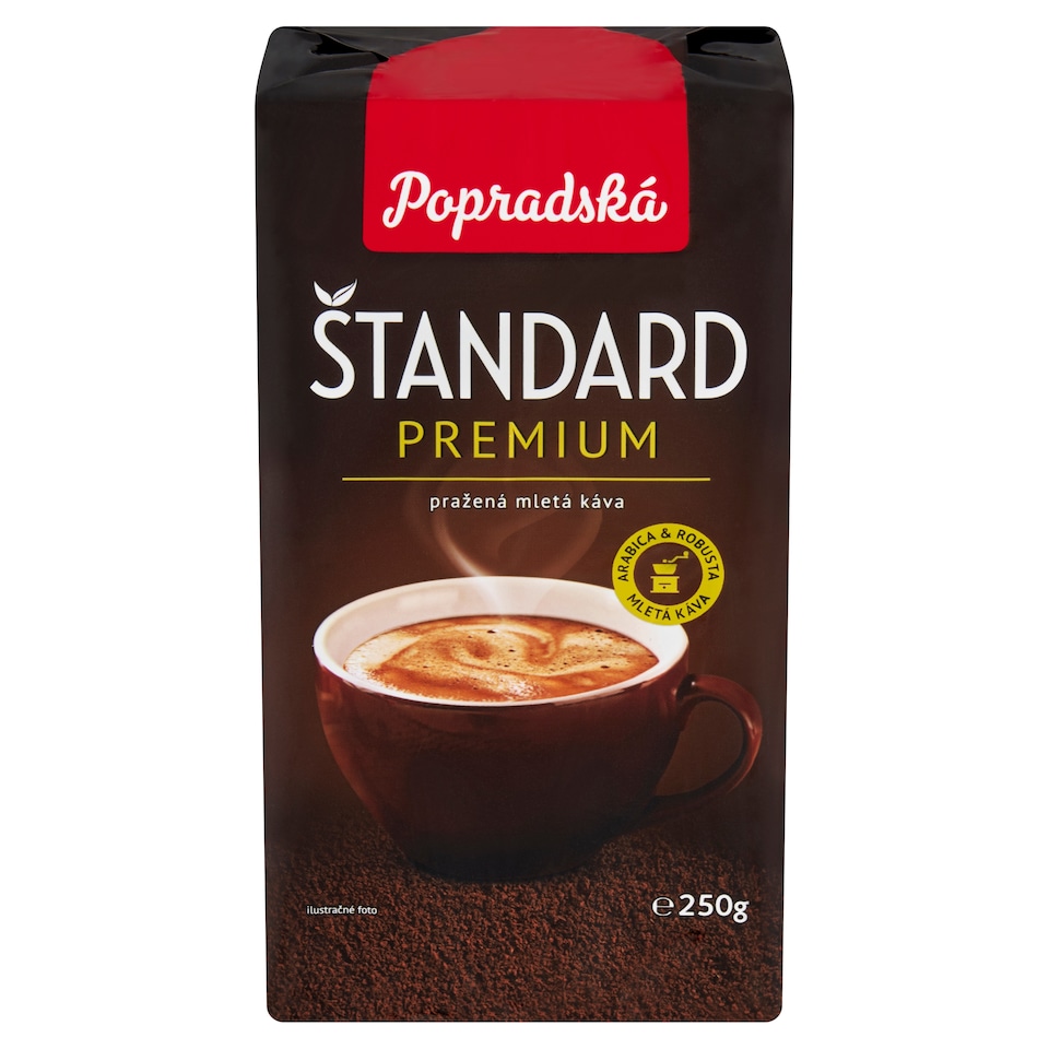 image 1 of Popradská Standard Premium Roasted Ground Coffee 250 g