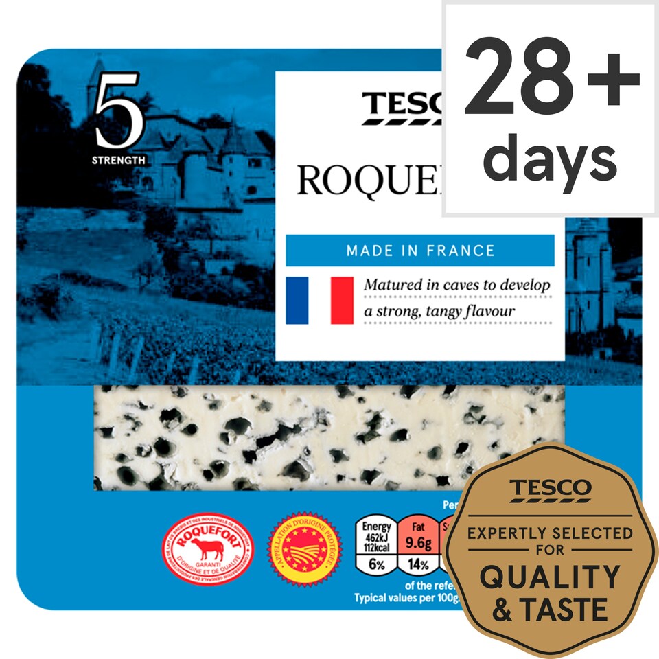 Tesco Roquefort Cheese 100 G