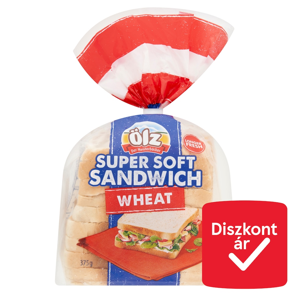 Ölz szuper lágy szendvics búzakenyér 375 g 