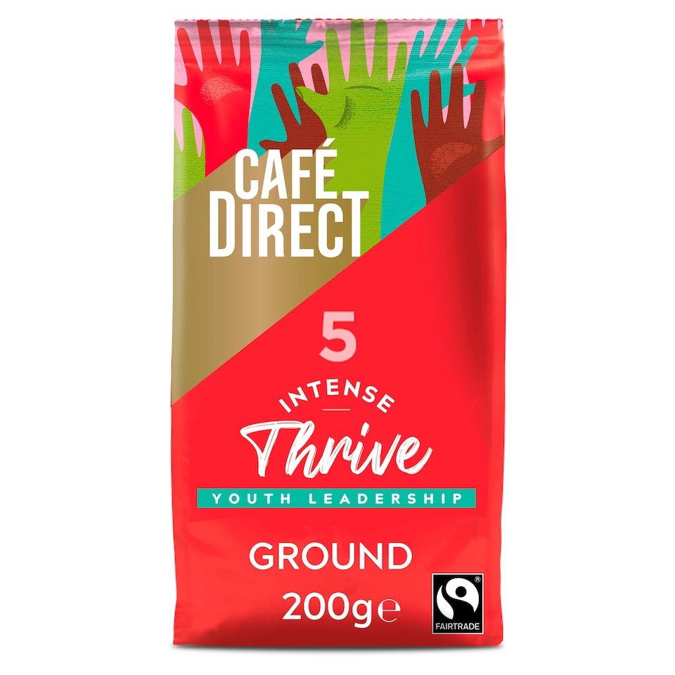 Cafedirect Fairtrade Thrive Ints Roast Ground Coffee 200G
