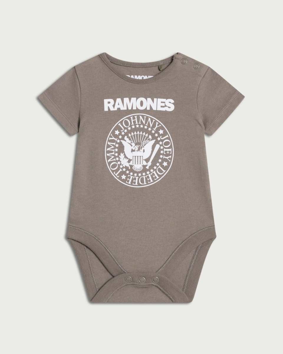 image 1 of Ramones Pure Cotton Bodysuit in Grey