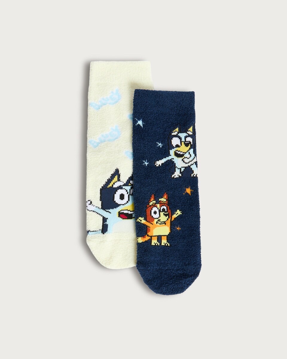 Bluey 2-Pack Cosy Socks in Multi