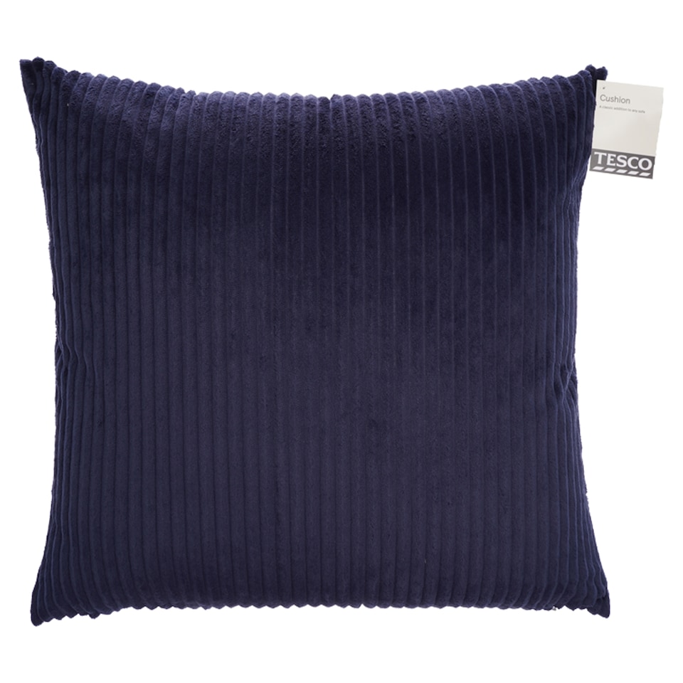 Tesco Jumbo Cord Cushion Navy