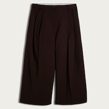 The F&F Edit Super Wide Leg Trousers in Brown