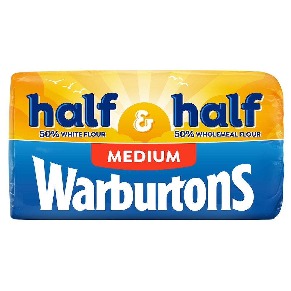image 1 of Warburtons Half And Half Medium Bread 800G