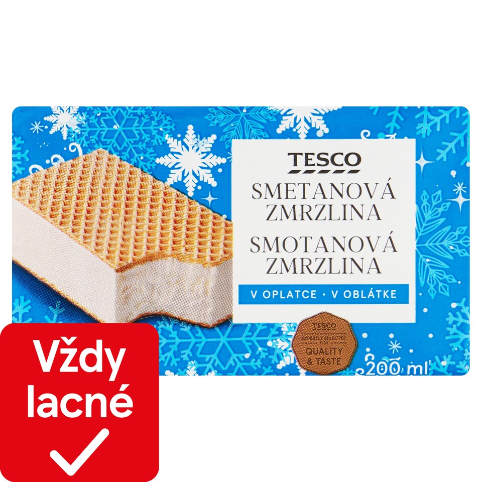 Tesco Cream Ice Cream in Wafer 200 ml
