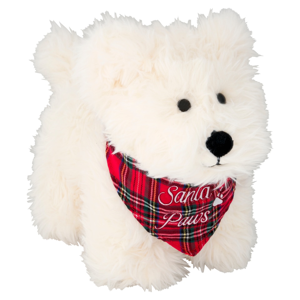 Tesco Festive Westie Soft Plush Toy Christmas Gift