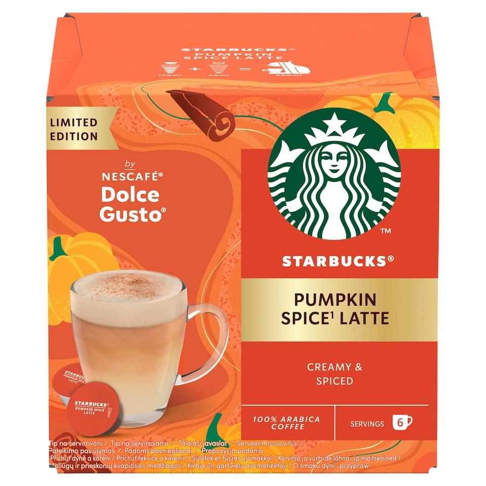 obrázok 1 z STARBUCKS Pumpkin Spice Latte by NESCAFÉ Dolce Gusto - 12 kapsúl (6 šálok), 129 g
