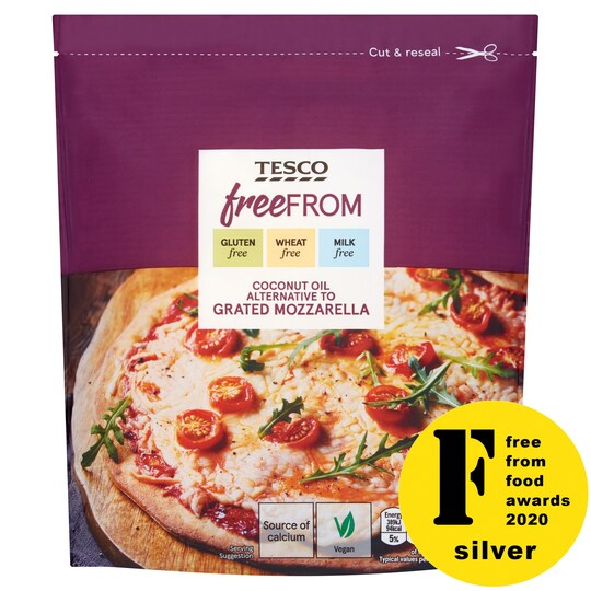 Tesco Free From Coconut Oil Alternative To Grated Mozzarella 200G
