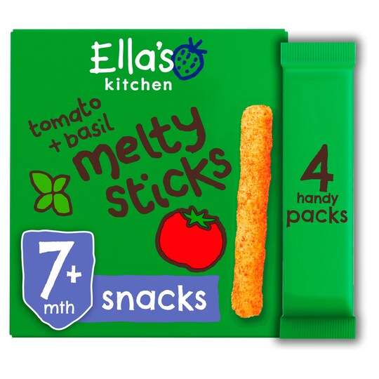 Ella's Kitchen Tomato & Basil Melty Sticks 4X6g Tesco Groceries