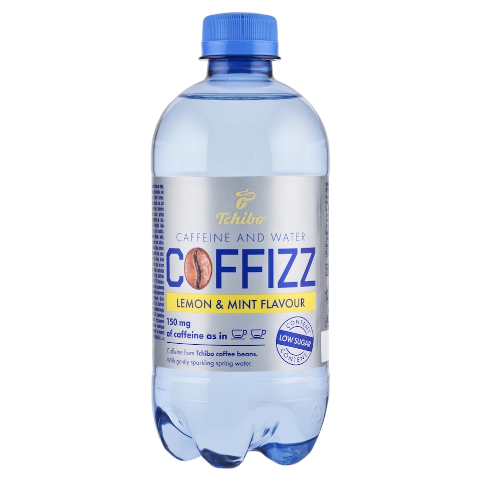 Tchibo Coffizz Nealkoholický nápoj s kofeínom s príchuťou citróna a mäty jemne sýtený 500 ml