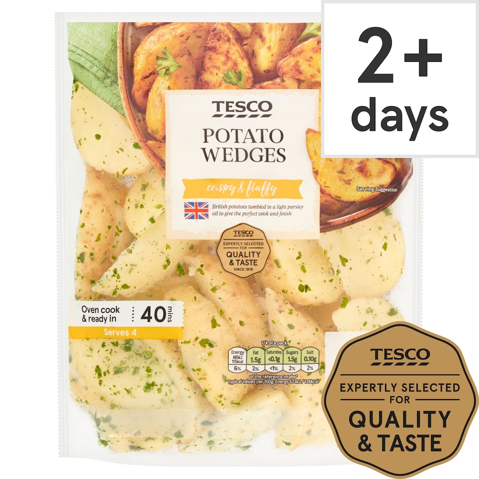 Tesco Potato Wedges 500G