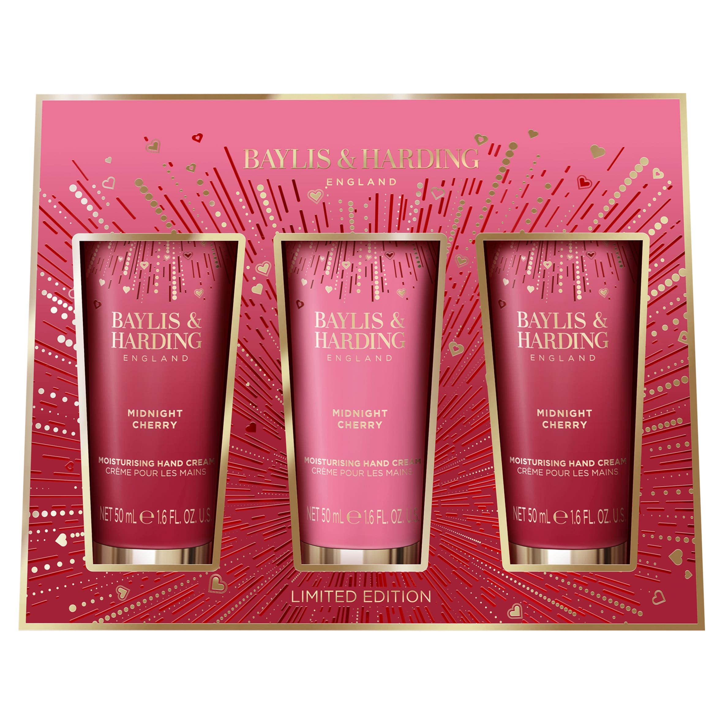 QUAQLIA BELLEOUAGE エッセンス＆クリームセット Baylis & Harding Midnight Cherry Luxury Hand Creams Gift Set