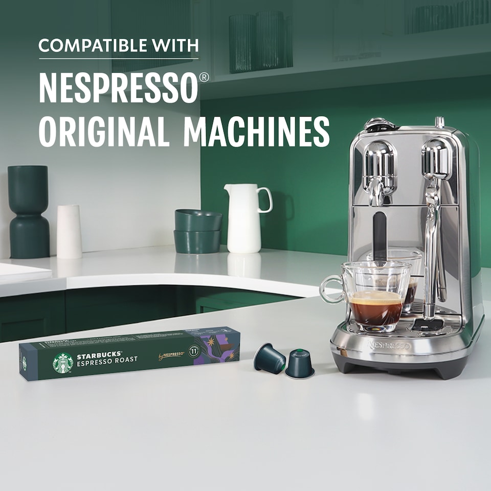 image 1 of Starbucks by Nespresso Espresso Roast Coffee Pods x10 57g