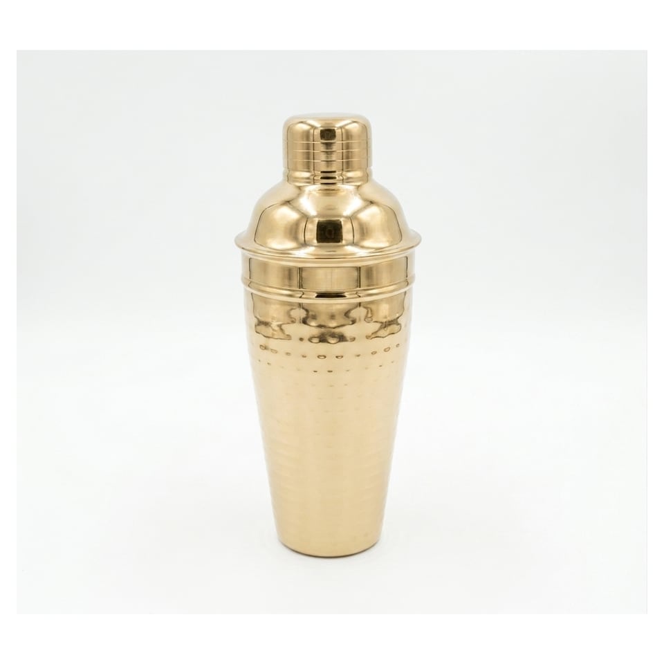 F&F Home Gold Hammered Cocktail Shaker