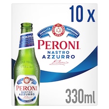 Peroni Nastro Azzurro Lager Beer 10 X 330Ml