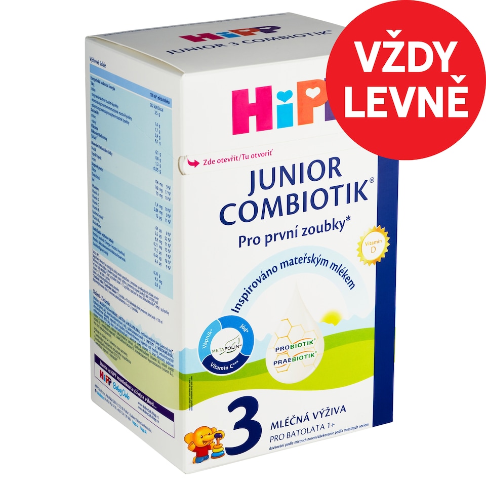 HiPP Combiotik Junior 3 mléčná výživa pro batolata 1+ 2 x 350g (700g)