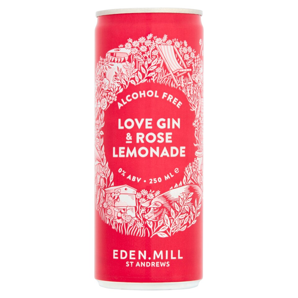 Eden Mill Love Gin & Rose Lemonade 0 250Ml Tesco Groceries