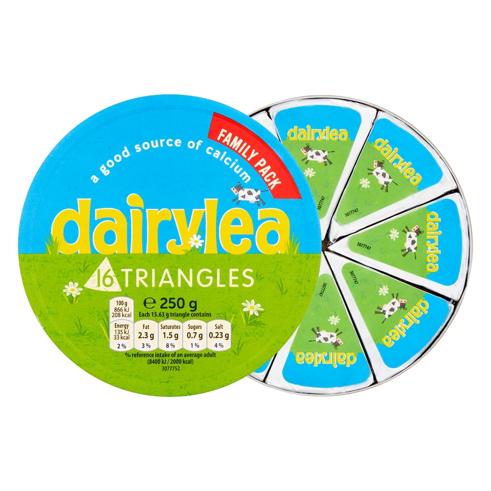image 1 of Dairylea Cheese Spread Triangles 16 pack 16x15.6G