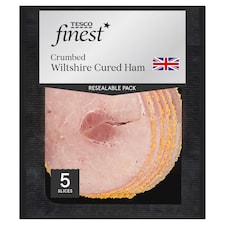 Tesco Finest Wiltshire Crumbed Ham 125G