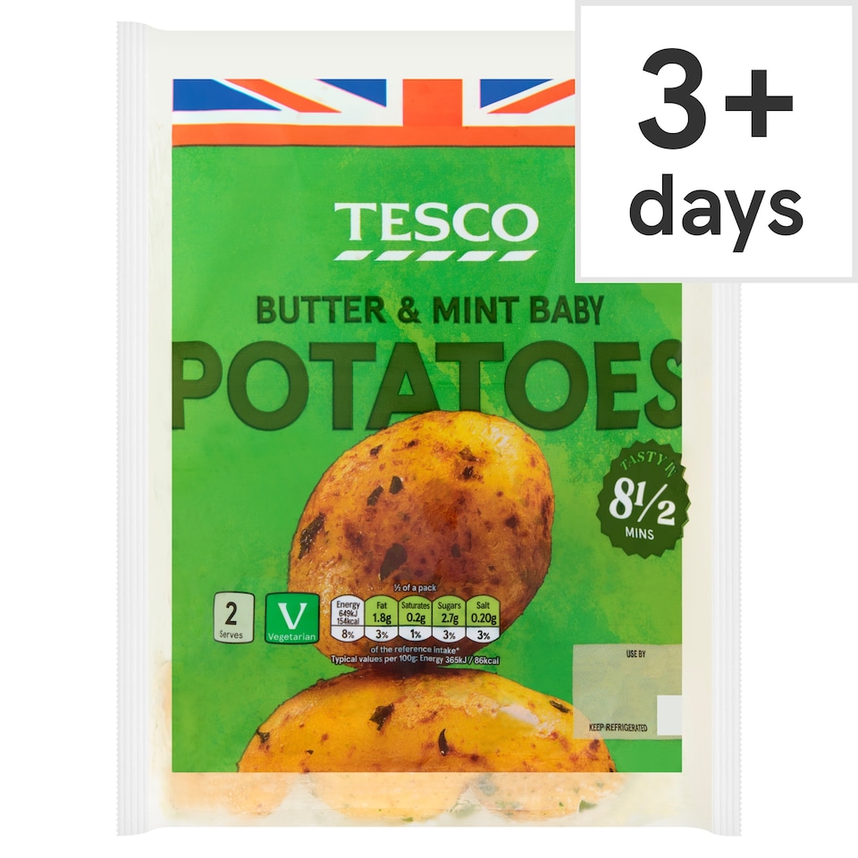 Tesco Butter & Mint Baby Potatoes 400g