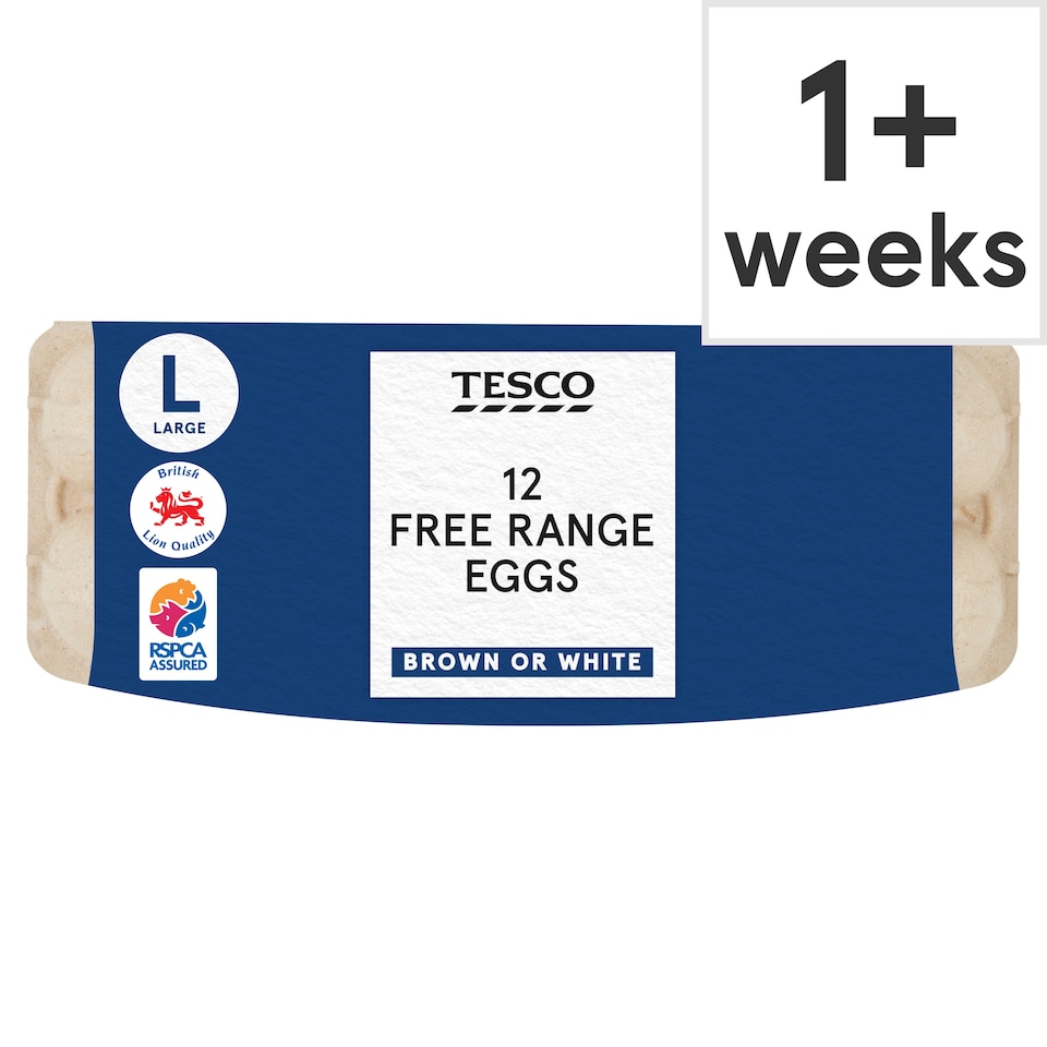 Tesco Large Free Range Eggs 12 Pack