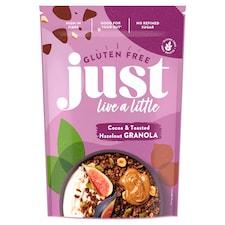 Just Live A Little Gluten Free Granola - Cocoa & Toasted Hazelnut 360g