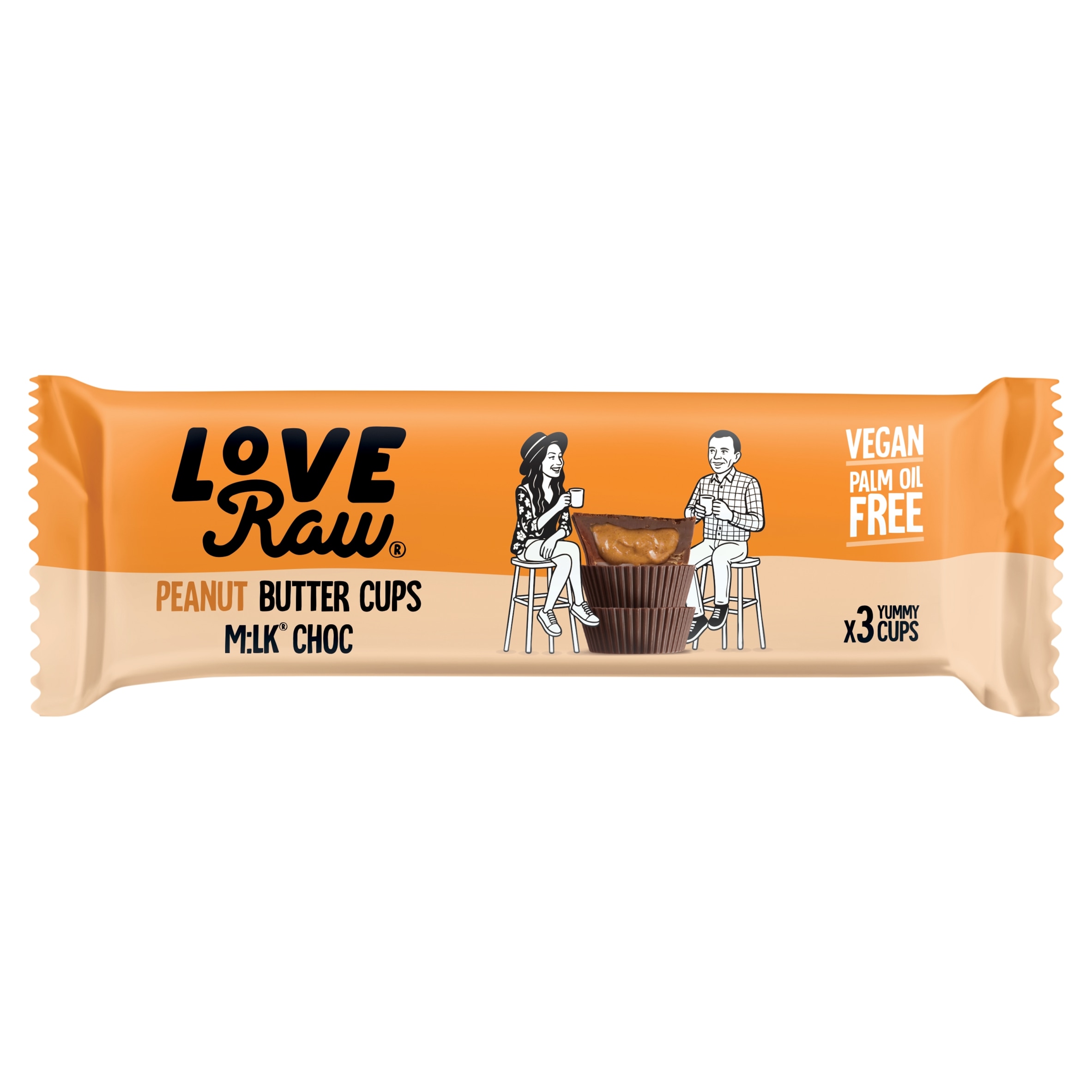Loveraw Peanut Butter Cups 39G Pack of 12